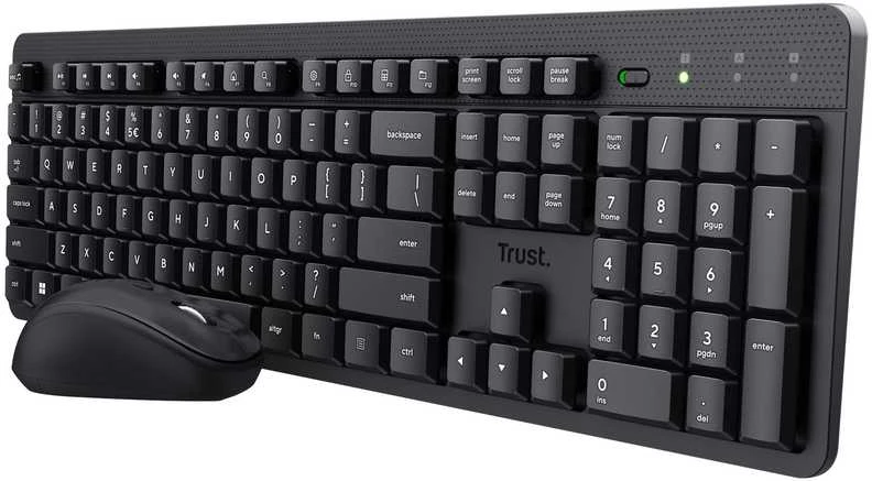 Klaviatūra Desktop Trust Ody II Silent SWE (W)