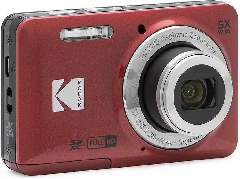 Skaitmeninis fotoaparatas Kodak PIXPRO FZ55 Friendly Zoom, raudonas