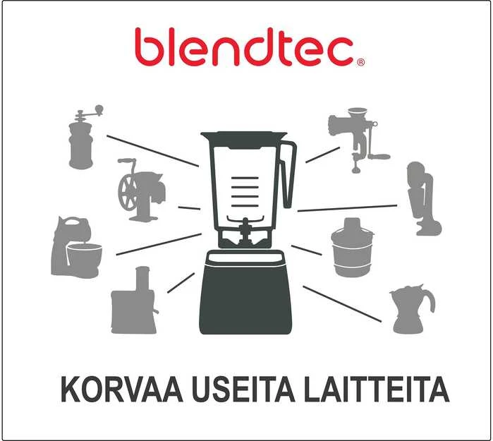 Kokteilinė Blendtec Designer 650, juoda