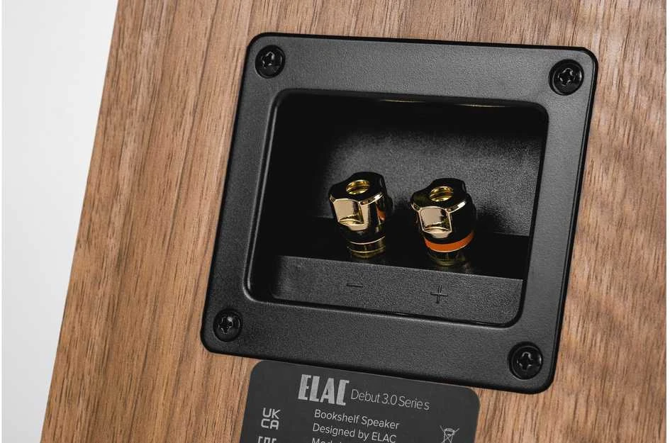Kompiuterio kolonėlės Kolumna Elac Elac Debut, 2 juostų, laidinis, 120 W, 42 - 38000 Hz, 6 O, Juodas, Riešutmedžio