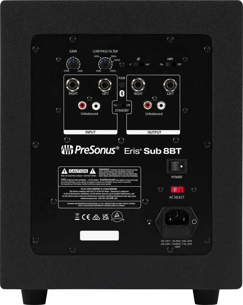 Studijinė žemų dažnių kolonėlė Presonus Eris Sub 8BT