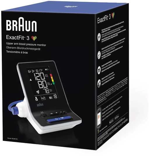 Kraujospūdžio matuoklis Braun BUA6150 WE ExactFit 3 juoda