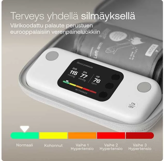 Kraujospūdžio matuoklis Withings Bpm Vision AFib BT balta