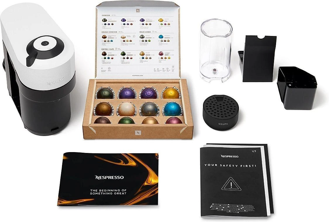 Kavos aparatas Krups Nespresso XN920110 Vertuo Pop kokoso baltas