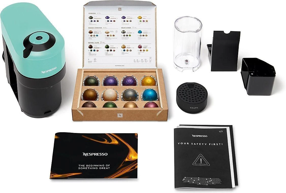 Kavos aparatas Krups Nespresso XN920410 Vertuo Pop aqua mint