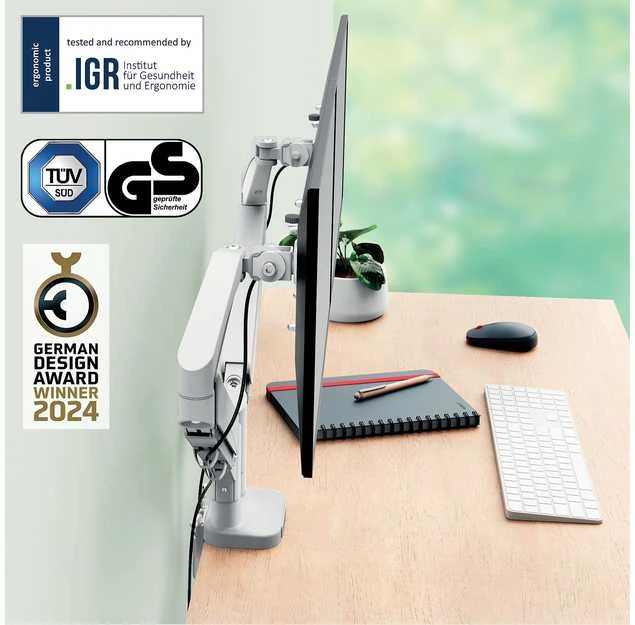 Leitz Laikiklis biurkowy na 2 monitory 17'' - 32'' (65370085)