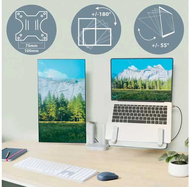 Leitz Laikiklis biurkowy na monitorius 17" - 32" i laptopa (65380085)