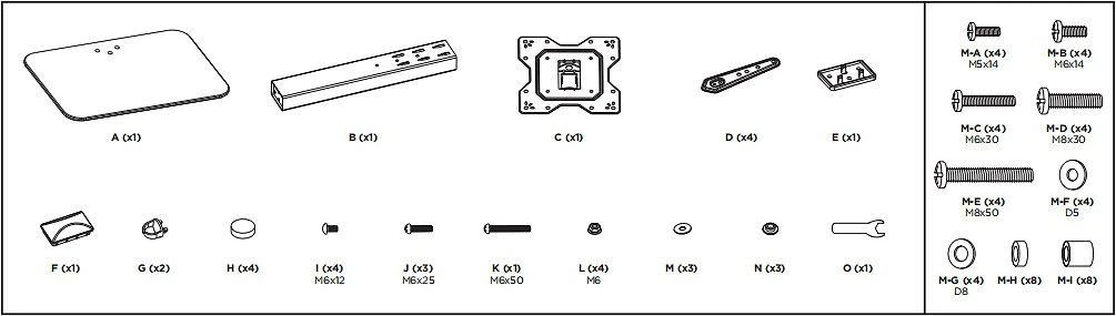 Laikiklis Fiber Mounts Mozi TS-2 Medium 23''-55'' - podstawa stołowa obrotowa televizoriui (LDT03-23MA)