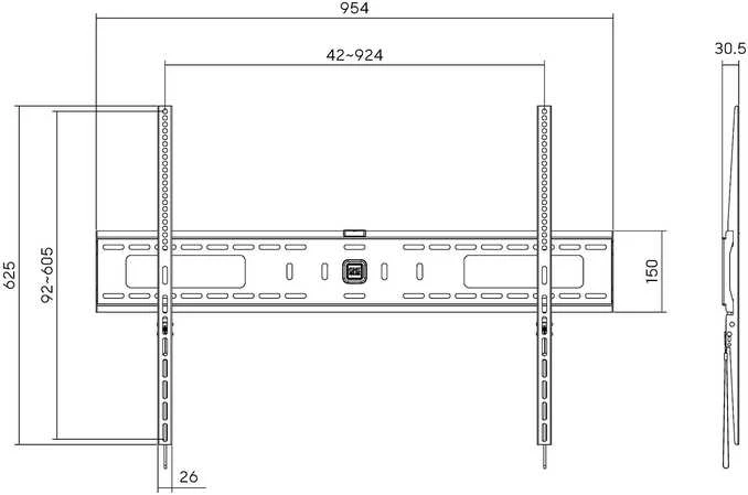 Laikiklis One For All Vienas visiems WM4910 42"-120"