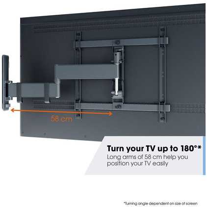Laikiklis Vogels COMFORT TVM 3445 juodas Full Motion+Medium Wandhalterung