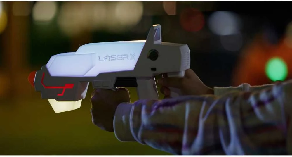 Laser X „lazerinis X“ lazerinis X Ultra, tolimojo nuotolio šautuvas su lazeriu – laserpyssypeli