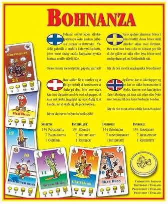 Dėklas Lautapelitfi Bohnanza (pupelių žaidimas) kortų žaidimas