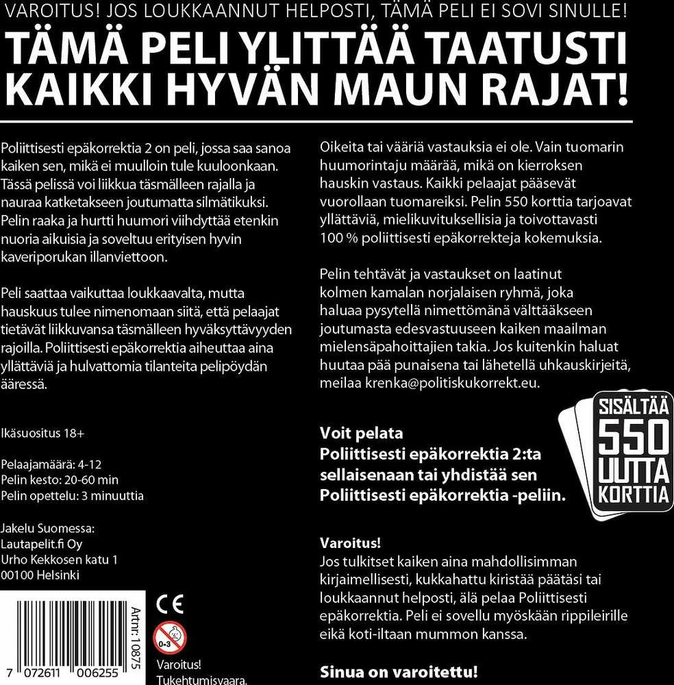 Lautapelitfi Poliittisesti Epäkorrektia 2 -partypeli