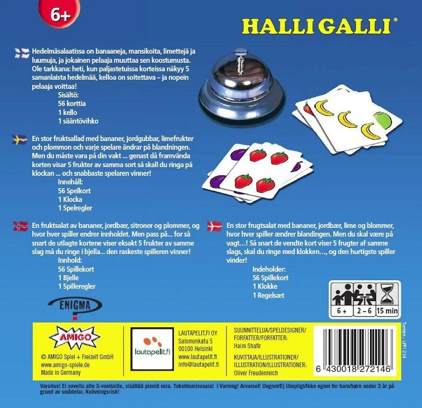 Lautapelitfi Vaikų žaidimas Halli Galli