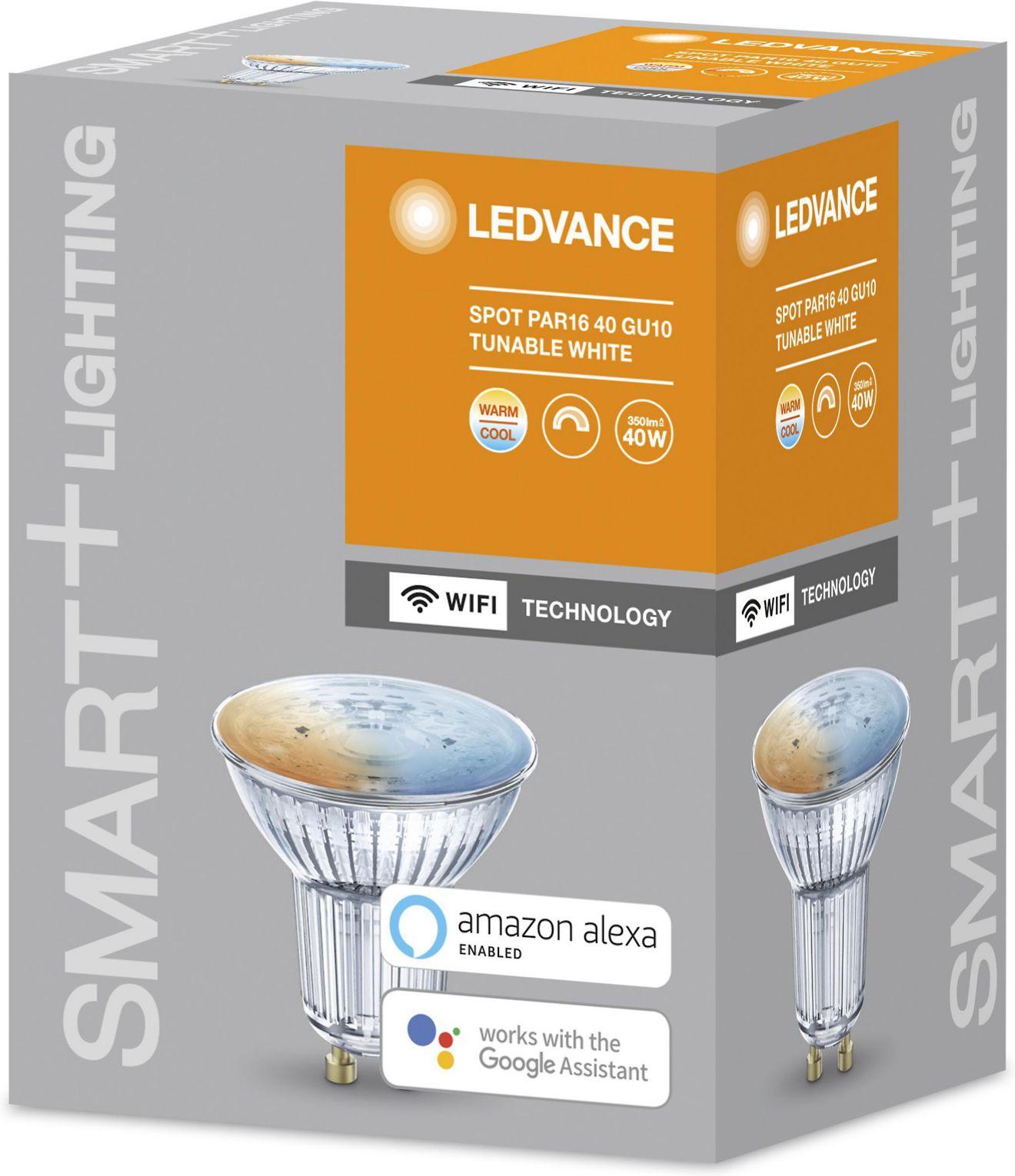 Ledvance SMART+ WiFi Spot Tunable Baltas 40 5W 45° 2700-6500K GU10