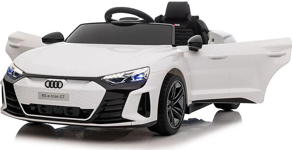 Leggodt Audi RS e-tron GT lasten sähköauto, valkoinen