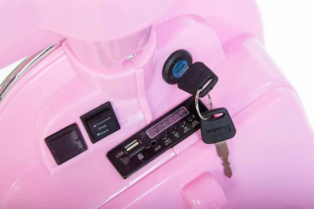 RMS Vespa PX150 12V elektrinis mopedas, rožinis