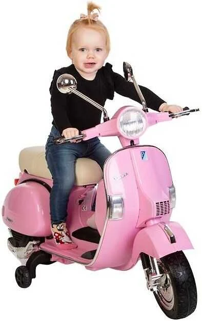 RMS Vespa PX150 12V elektrinis mopedas, rožinis