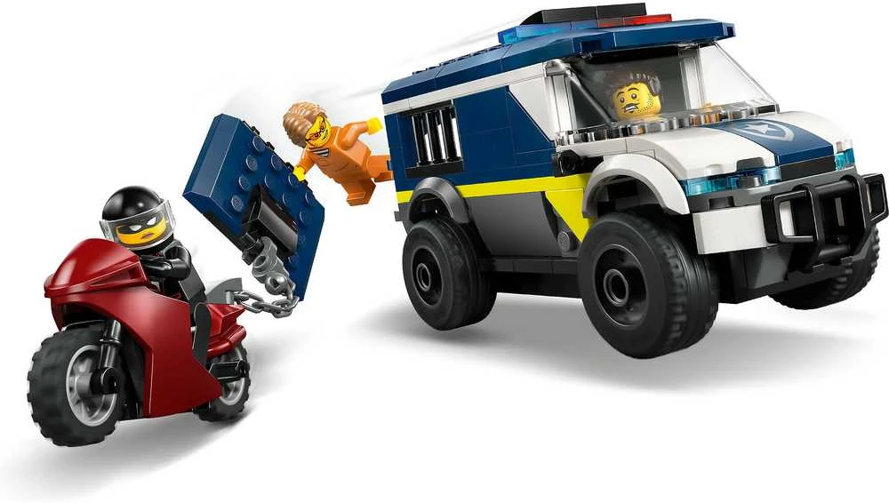 „LEGO® City“ policijos kalinių gabenimo furgonas, konstravimo žaislas, 60479