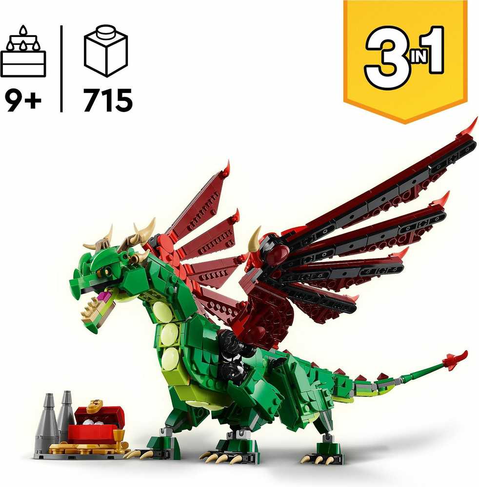 LEGO® Creator 3in1 Viduramžių drakonas (31161)