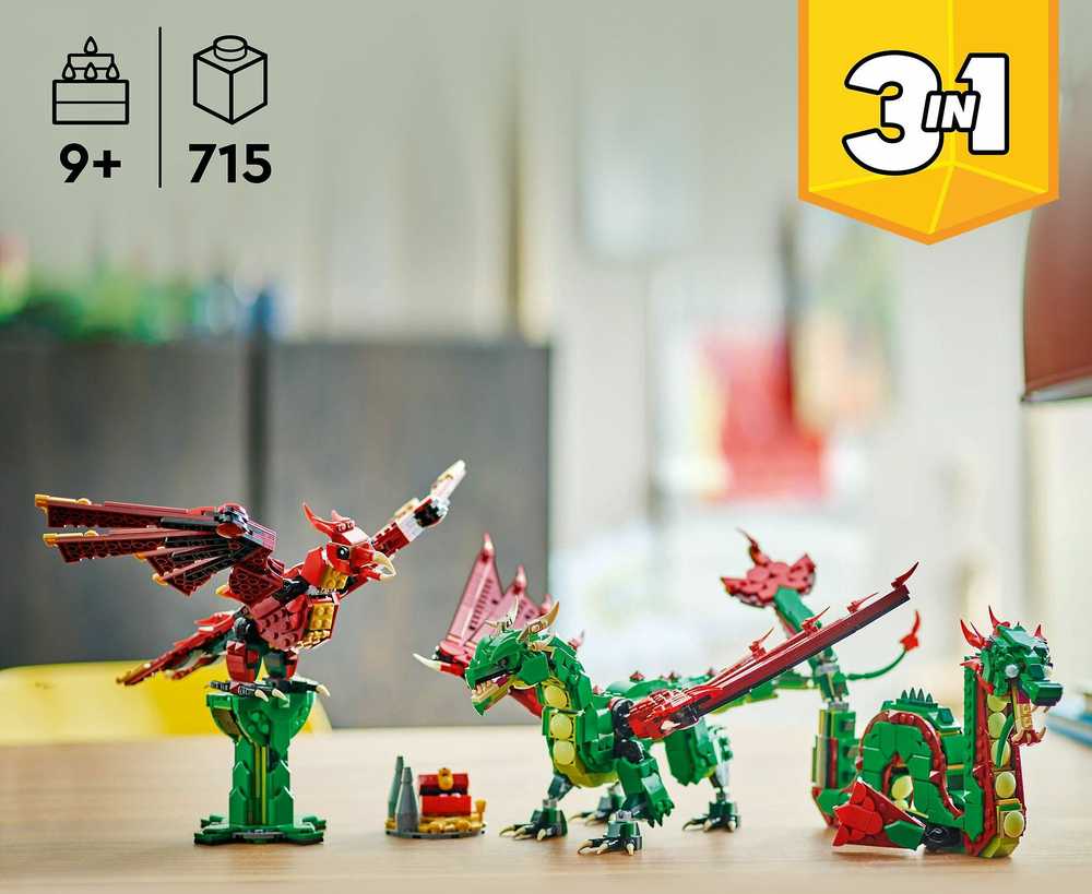 LEGO® Creator 3in1 Viduramžių drakonas (31161)