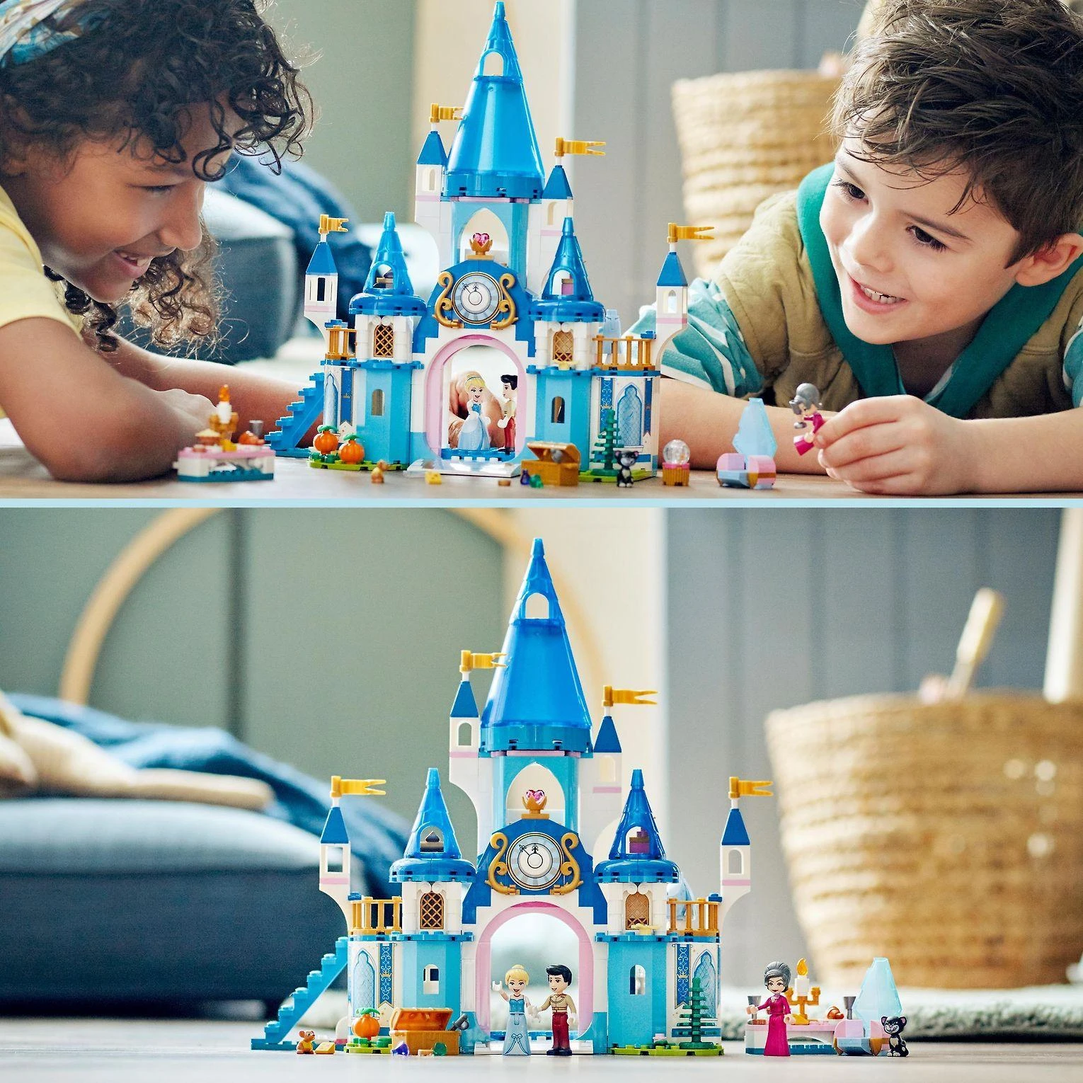 LEGO® ǀ Disney Pelenės ir Žavingojo princo pilis 43206 konstravimo rinkinys (365 dalys) 43206