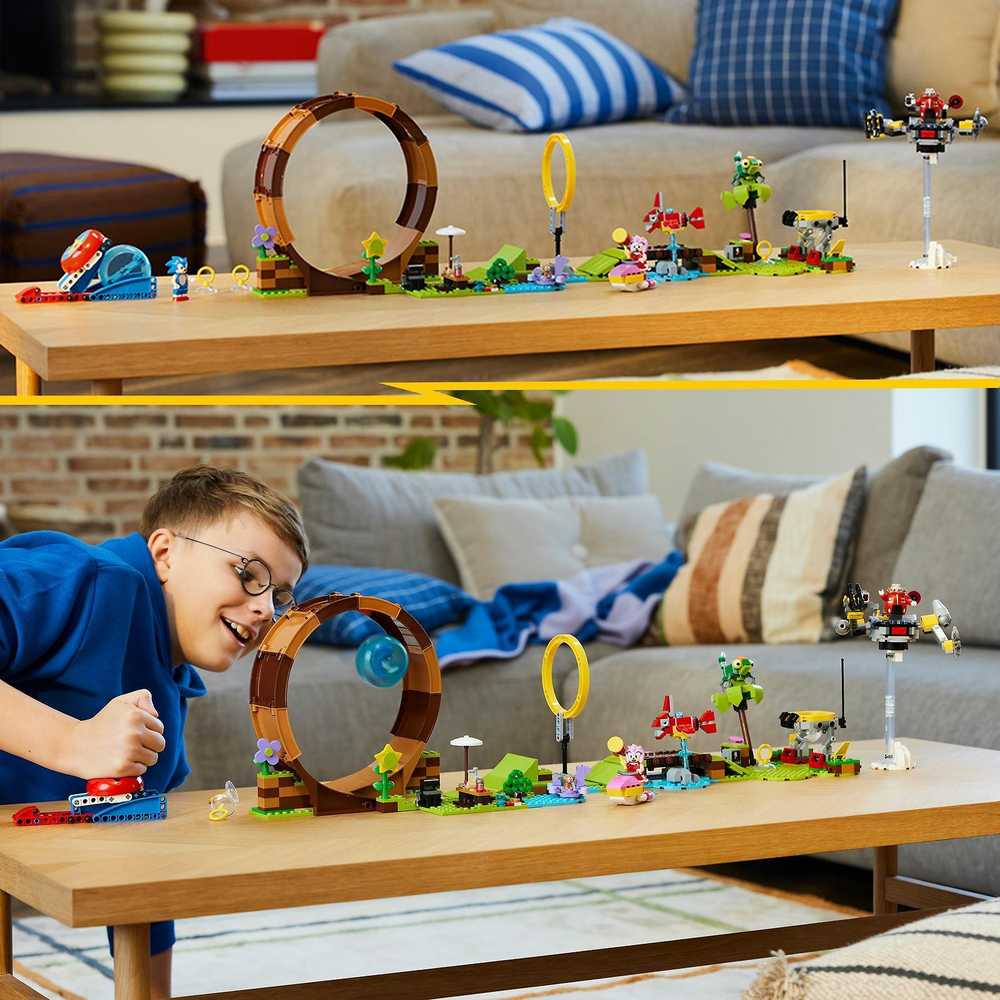 LEGO® Sonic the Hedgehog Žaliojo kalno zonos kilpos iššūkis (76994)