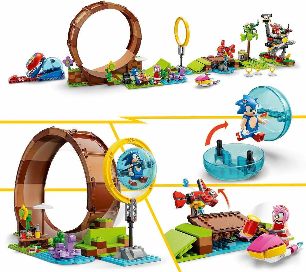 LEGO® Sonic the Hedgehog Žaliojo kalno zonos kilpos iššūkis (76994)