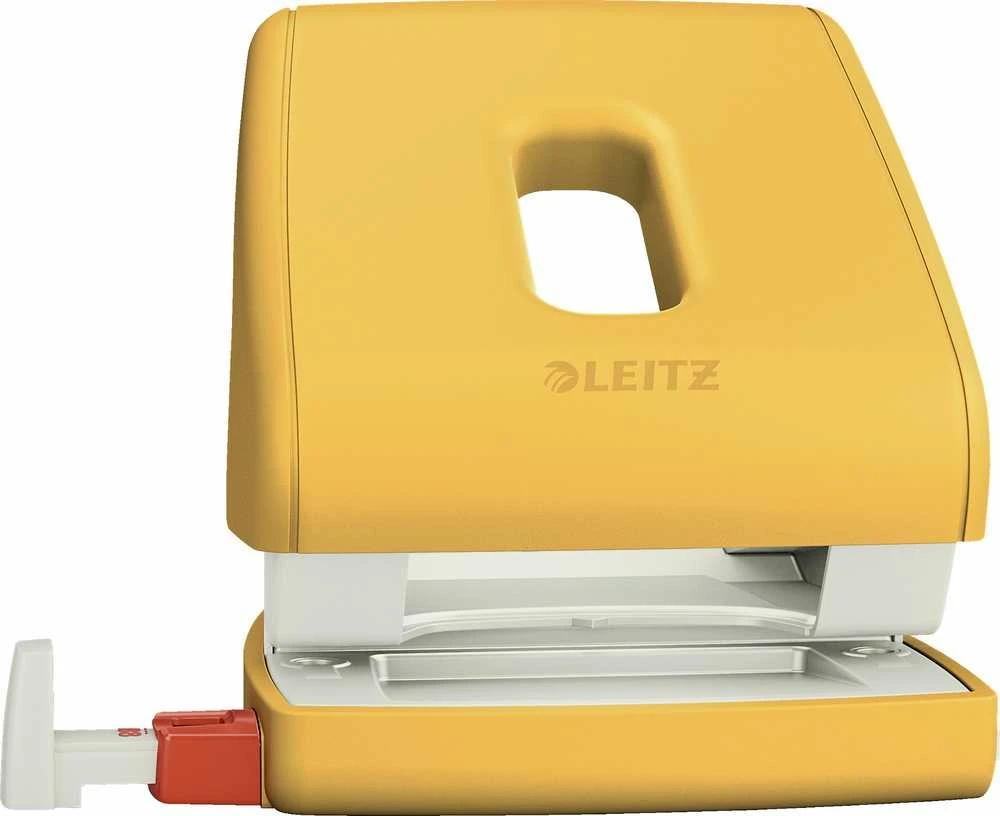 Skylmuša Leitz Cosy 2 skylių, 30 lapų, šiltai geltonos spalvos