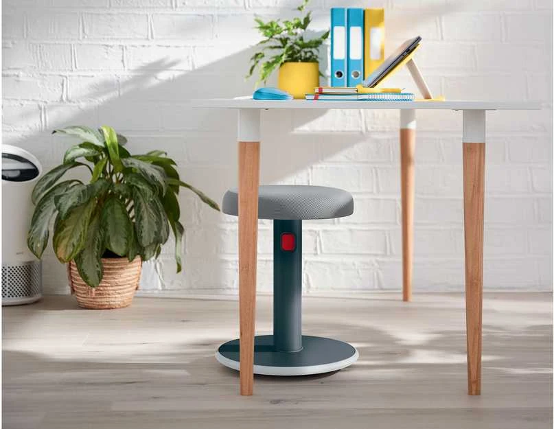 Ergonomiška kėdė Leitz Ergo Cosy, „du viename“, aksominės pilkos spalvos