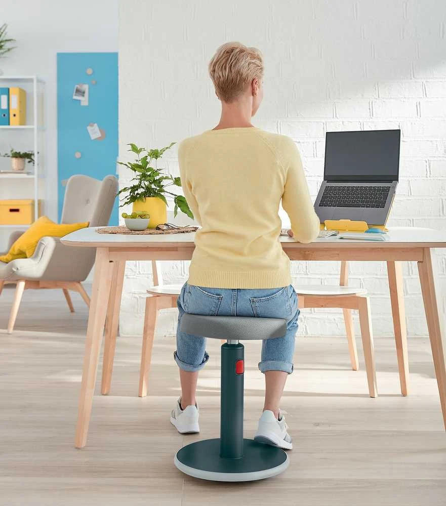 Ergonomiška kėdė Leitz Ergo Cosy, „du viename“, aksominės pilkos spalvos