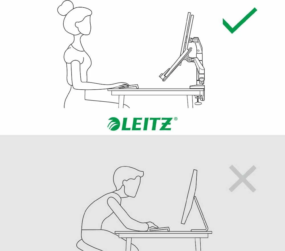 Laikiklis Leitz Ergo 65380089 pilka