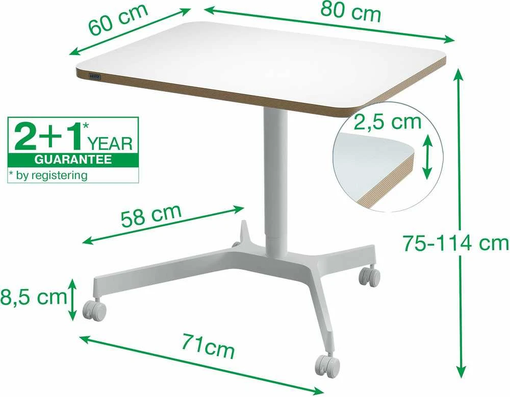Leitz Ergo 65360001 balta