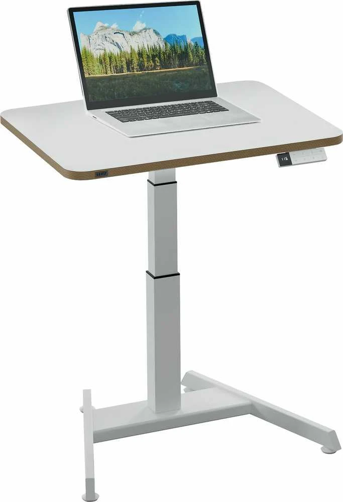 Kompaktiškas elektrinis LEITZ ERGO stalas 80x60, baltas