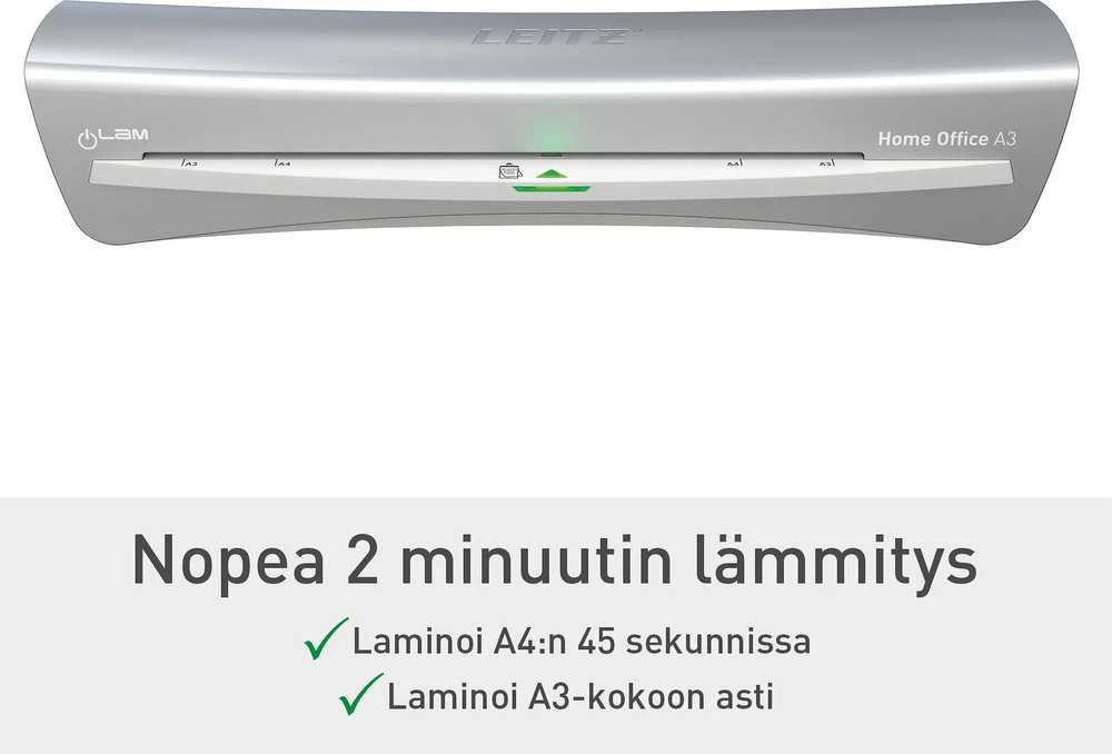 Laminavimo aparatas LEITZ iLAM HOME OFFICE, A3, pilka sp.