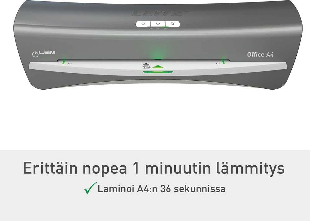 Laminavimo aparatas LEITZ iLAM OFFICE, A4, sidabro sp.