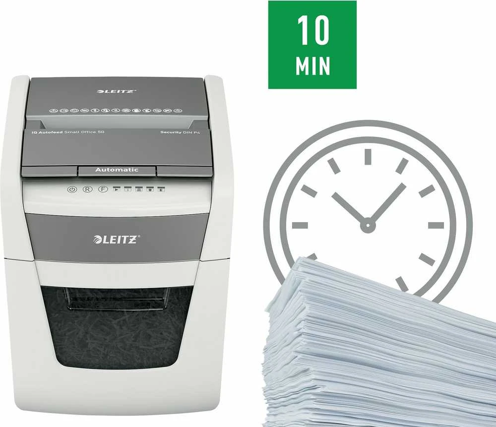 Dokumentų naikiklis Leitz IQ Autofeed Small Office50 P4