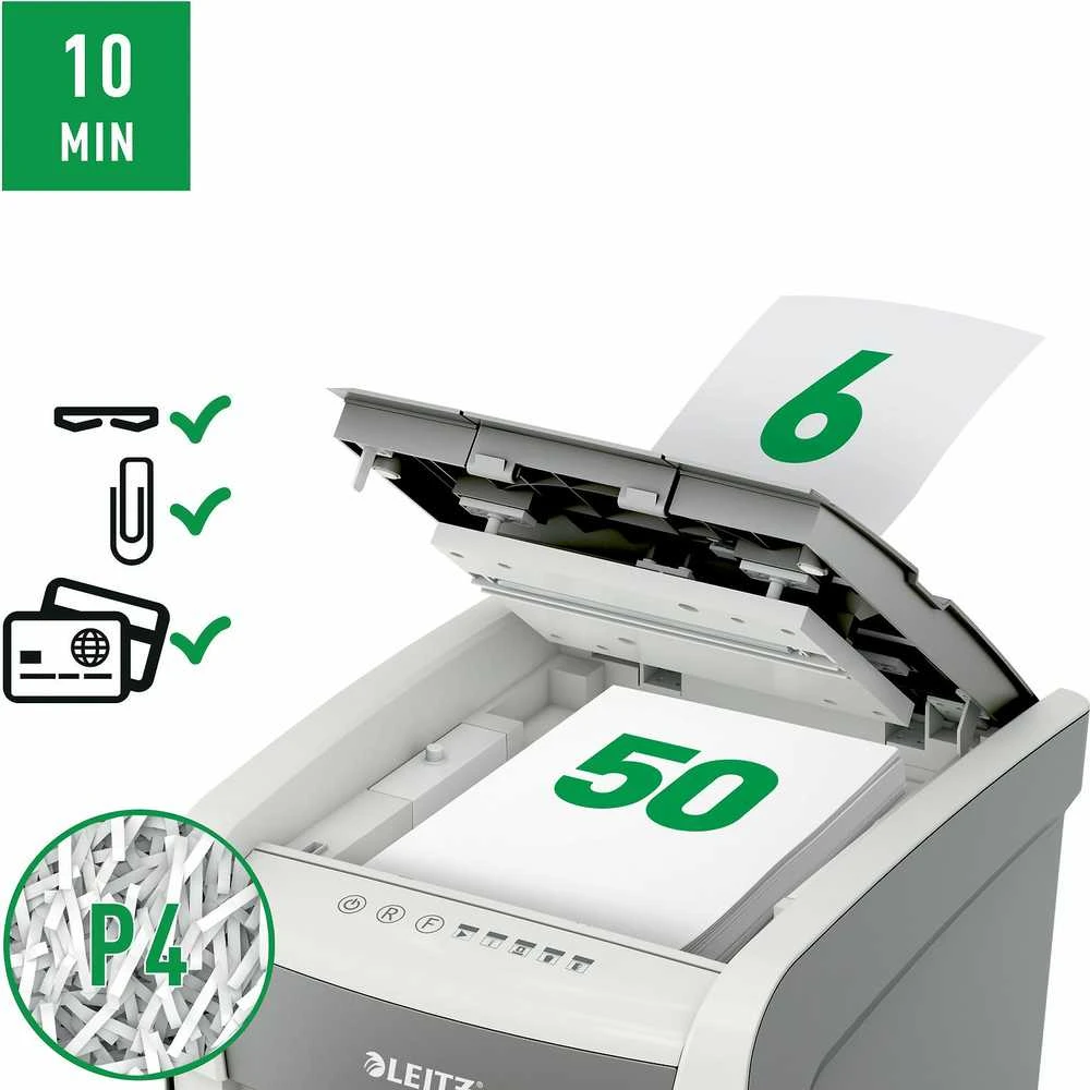Dokumentų naikiklis Leitz IQ Autofeed Small Office50 P4