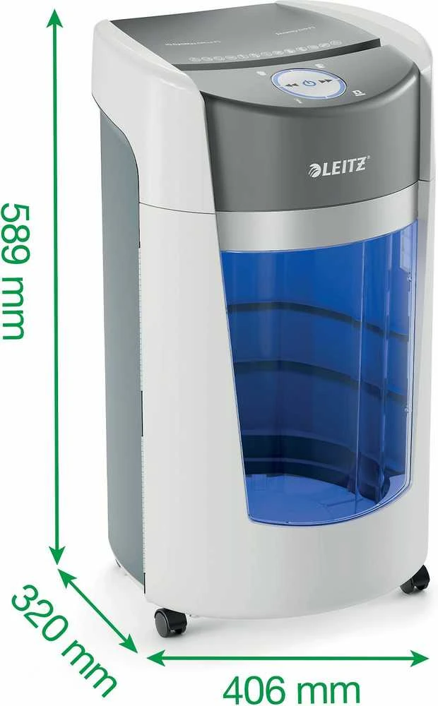Dokumentų naikiklis Leitz IQ OptiMax Office P5, 35L, baltas