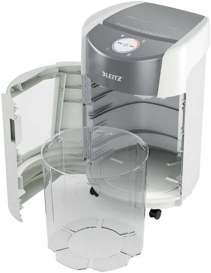Leitz IQ OptiMax Small Office 350 Micro Cut popieriaus smulkintuvas Security P5 22L - Baltas