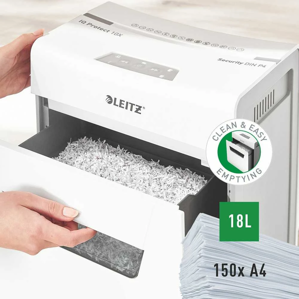 Dokumentų naikiklis LEITZ IQ Protect Premium 10X P4