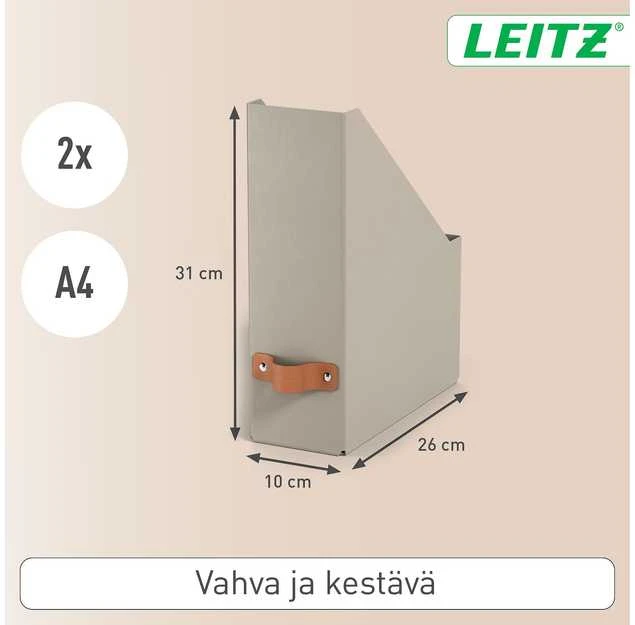 Segregatorius Leitz Puro žurnalų segtuvams, 2 vnt. pakuotėje, rusvai gelsvas, 100 mm, 260 mm, 310 mm, 310 g, Italija