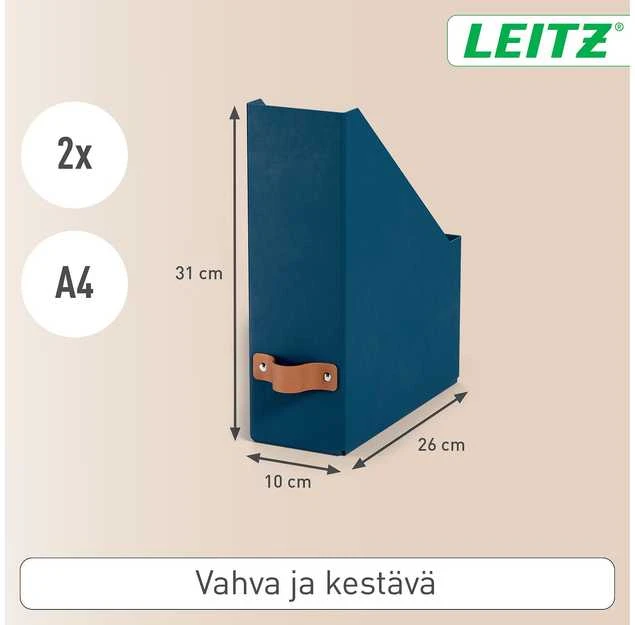 Segregatorius Leitz Puro žurnalų segtuvams, 2 vnt. pakuotėje. Mėlyna 100 mm 260 mm 310 mm 310 g Włochy