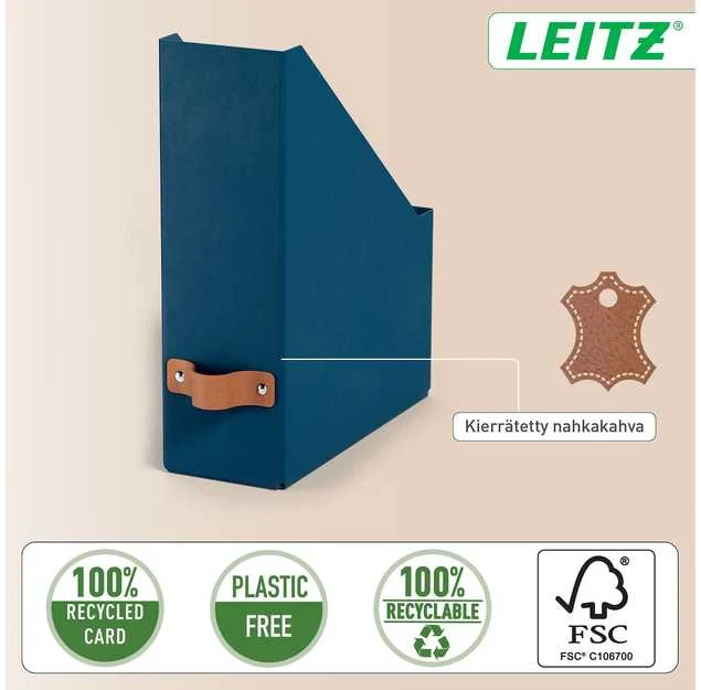 Segregatorius Leitz Puro žurnalų segtuvams, 2 vnt. pakuotėje. Mėlyna 100 mm 260 mm 310 mm 310 g Włochy