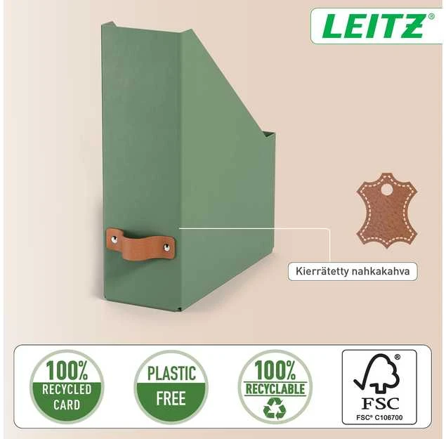 Segregatorius Leitz Puro žurnalų segtuvams, 2 vnt. pakuotėje, Žalias, 100 mm, 260 mm, 310 mm, 310 g, Italija