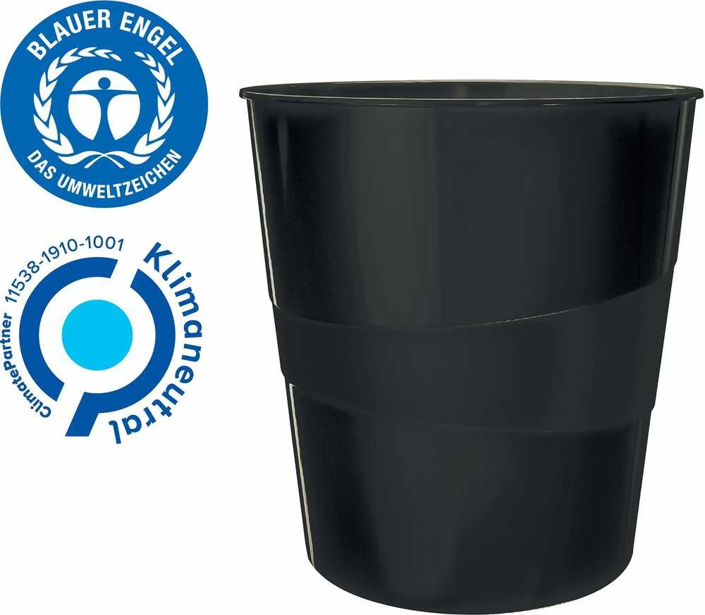 Šiukšliadėžė Leitz juoda (ko 0006187)