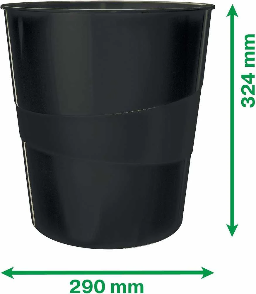 Šiukšliadėžė Leitz juoda (ko 0006187)