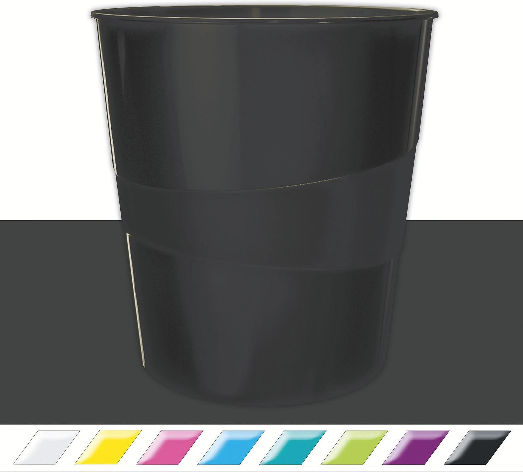Šiukšliadėžė Leitz 15L Wow, juoda 52781095 (kok5680187)