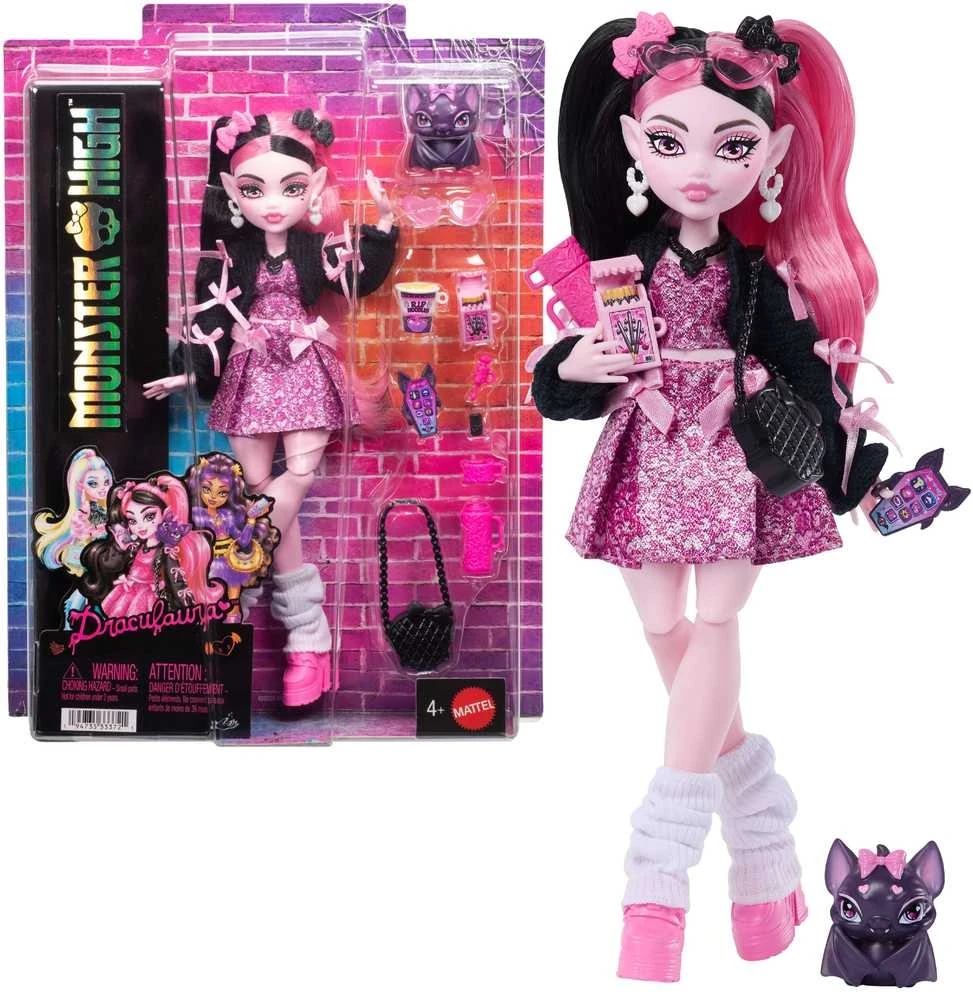 Lėlė su aksesuarais „Monster High Drakulaura“, JHK29