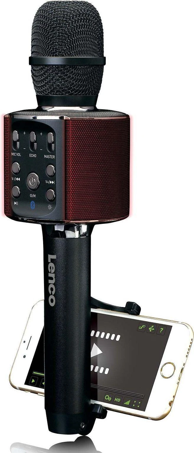 LENCO BMC-090 Karaoke-Mikrofonas, juodas